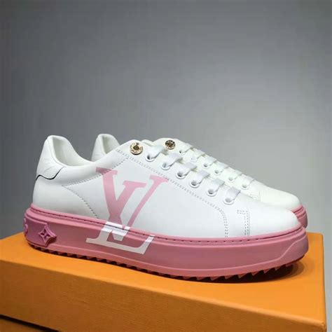 louis vuitton time out sneaker price|louis vuitton trainer sneaker pink.